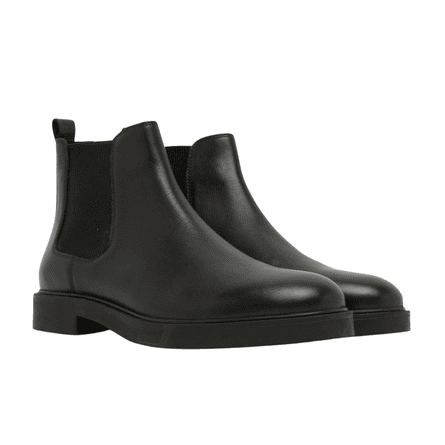 Schuh Dice leather chelsea in black