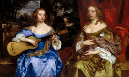 Detail from Sir Peter Lely’s Two Ladies of the Lake Family (1660)