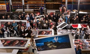 Novograf workers on the factory floor in East Kilbride, Scotland.
