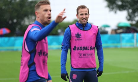 Harry Kane at an England training session on Monday.