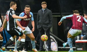 Steven Gerrard was not happy with Villa’s display at Newcastle.