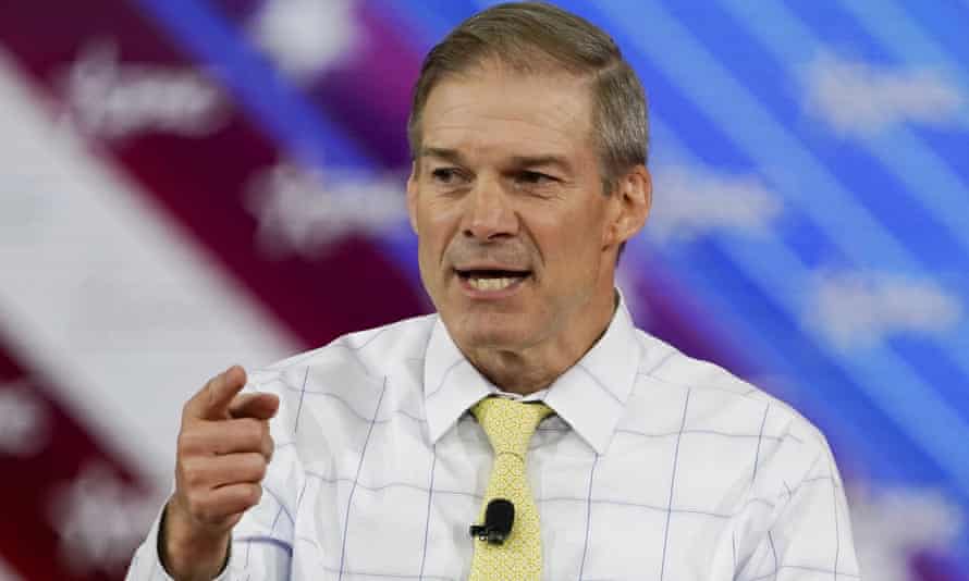 Jim Jordan takes part in a discussion at the Conservative Political Action Conference.