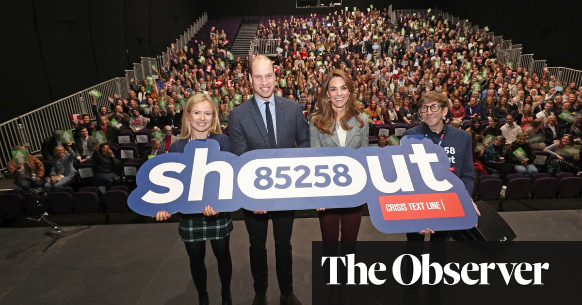 Mental health helpline funded by royals shared users’ conversations