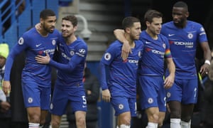 Chelsea’s Ruben Loftus-Cheek celebrates after scoring his side’s second goal.