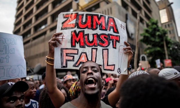 A 2015 student protest outside the ANC headquarters in Johannesburg