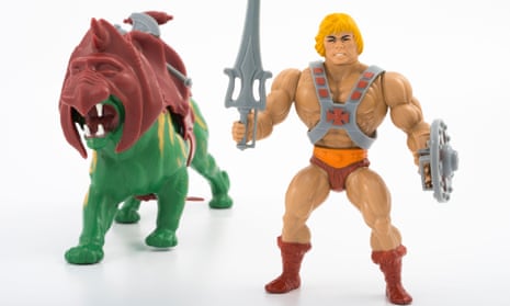 He-Man and another Masters of the Universe figure, Battle Cat