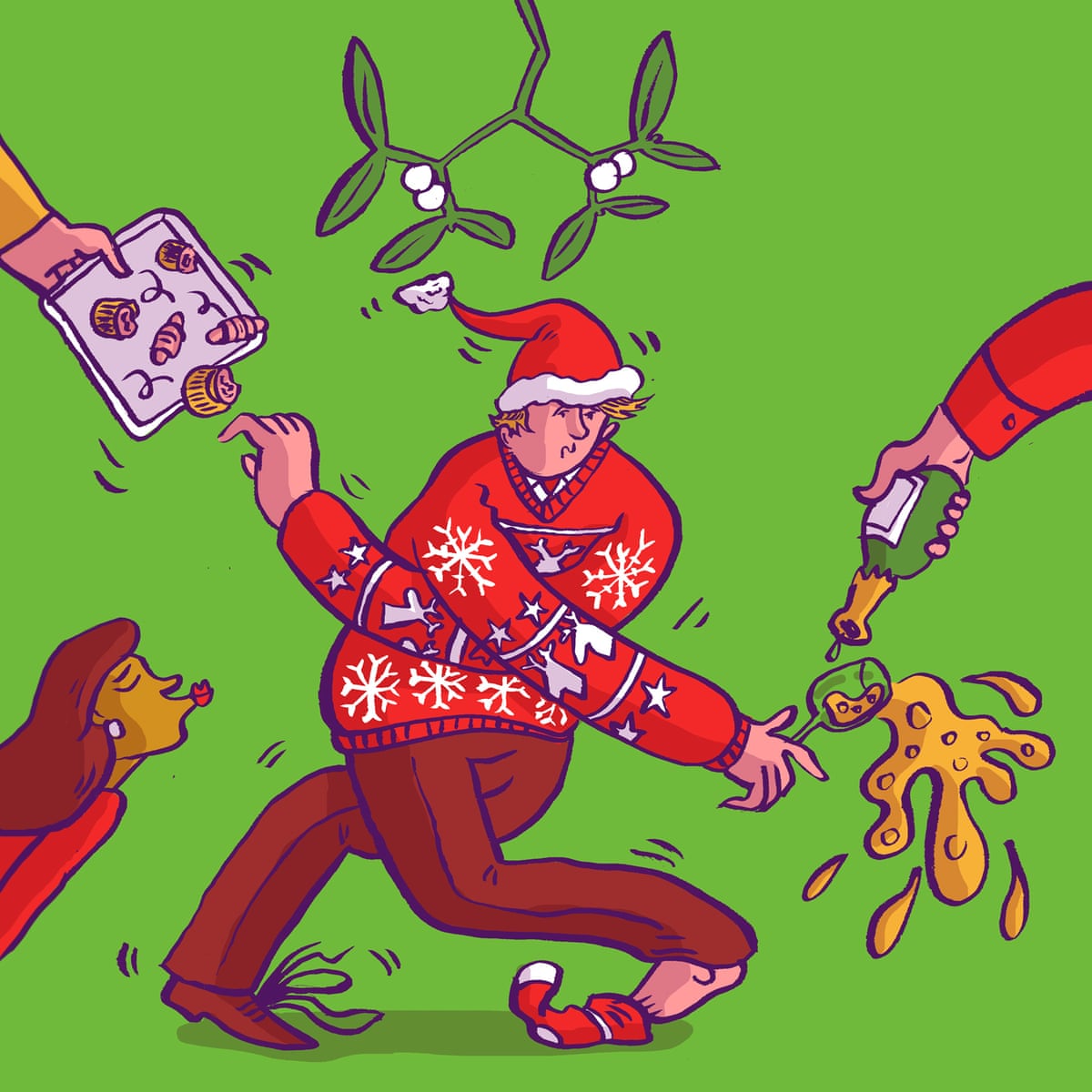 A Sack Of Regrets Waiting To Happen How To Avoid A Christmas Party Nightmare Christmas The Guardian
