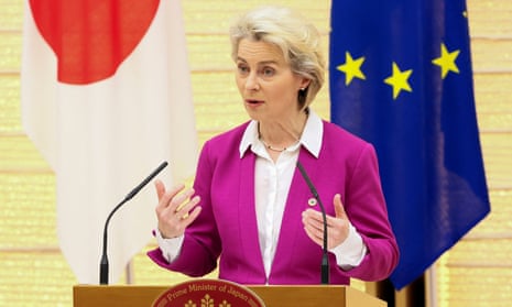 European Commission president Ursula von der Leyen in Japan.