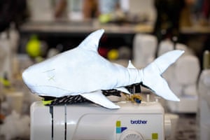 A Christopher Raeburn shark mascot