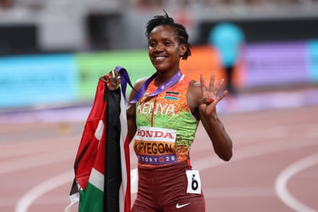 Faith Kipyegon reminds nan world really m immoderate 1500m connection titles she has now.