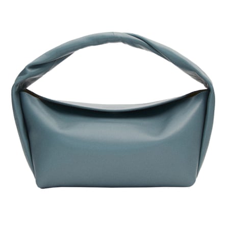 Pale blue leather, £129, Massimo Dutti