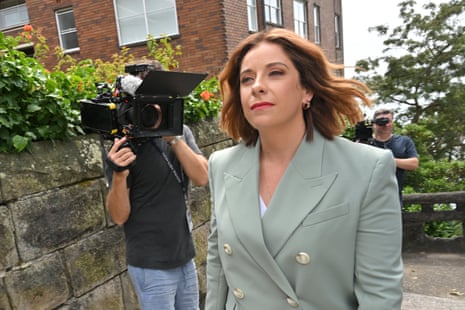 Anika Wells speaks to reporters in Sydney