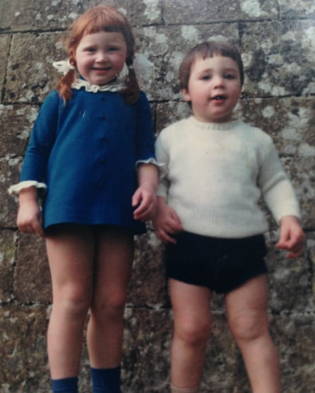 Clare and Greg as children at Wallington Hall, Northumberland, circa 1969.