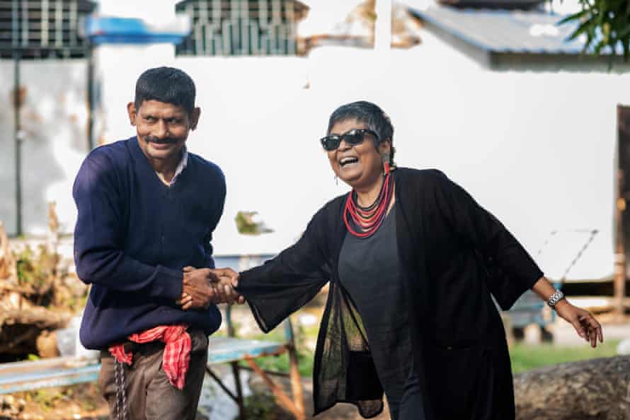 Ratnaboli Ray with a patient in Kolkata Pavlov hospita