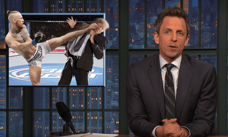 Seth Meyers Trump S Hitting A Wall And His Brain Is Going Around Like A Wheel Late Night Tv Roundup The Guardian