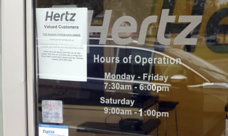 Hertz car rental company filed for bankruptcy protection in May.