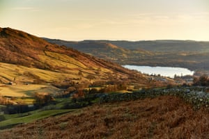 GRASMERE, 7th March 2016 - Passengers on the shuttle buses, the only means of travelling by road from Grasmere to Keswick in the Lake District, Cumbria. Christopher Thomond for The Guardian.