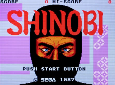 Sega Master System game Shinobi.