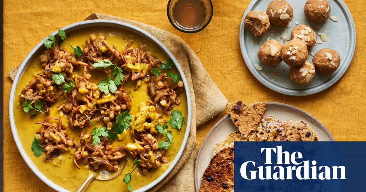 Fritters, curry and almond sweets: Romy Gill’s chickpea flour recipes for a vegetarian thali feast