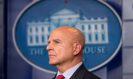 HR McMaster in July last year. His style is said to irritate Trump. 