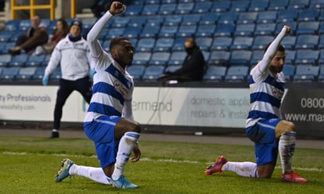 Ilias Chair and QPR teammate Bright Osayi-Samuel both took a knee after the visitors’ goal.