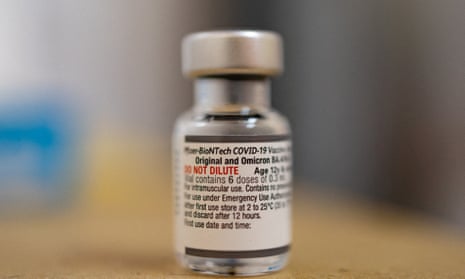 A vial of the Pfizer-BioNTech Covid-19 vaccine