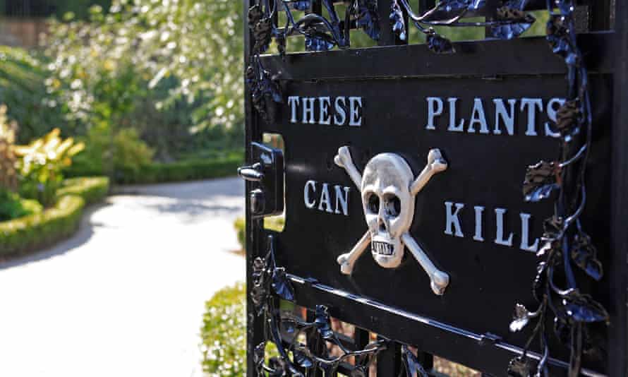 Entrance to the poison garden at Alnwick.