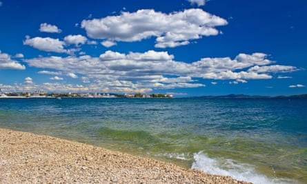 Beach near the city of Zadar.