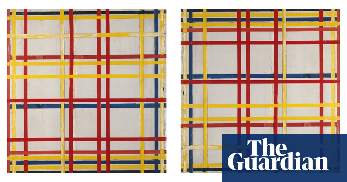Mondrian painting has been hanging upside down for 75 years