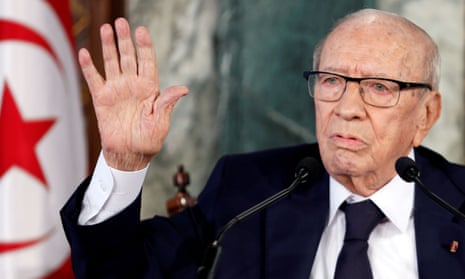 The Tunisian president Beji Caid Essebsi