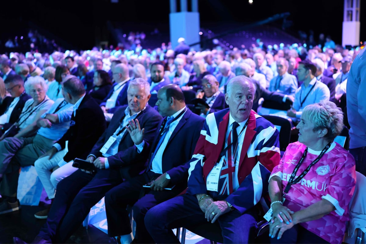 Attendees at the Reform UK conference.