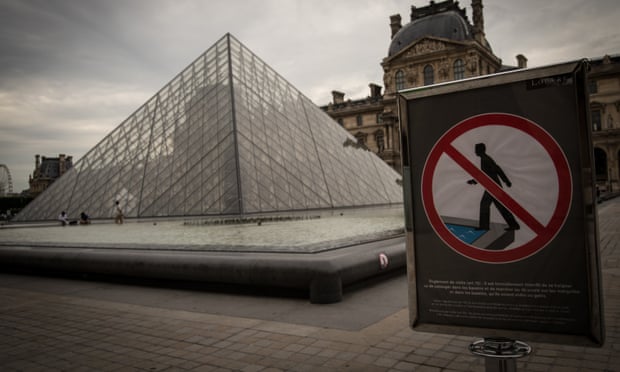Drowned world … the Louvre, which has been closed to protect its collection from flooding.
