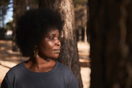 Ernesta Chirwa near her home in the Western Cape.