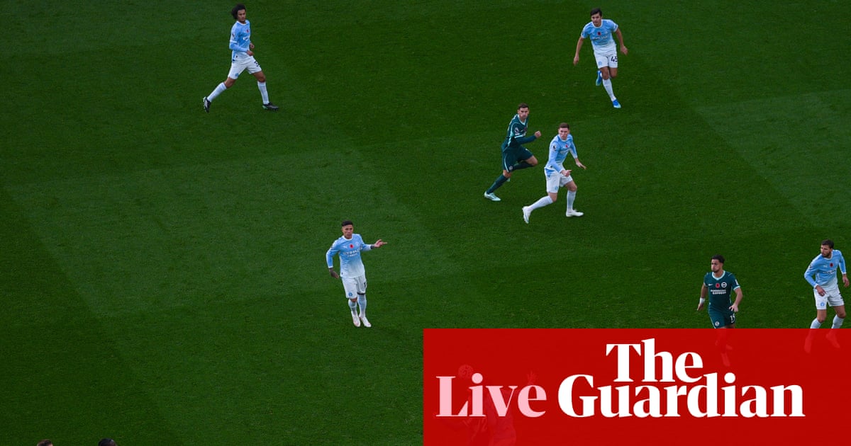 Manchester City v Brighton, Bournemouth v Leeds, and more: clockwatch - live