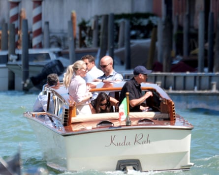 Bill Gates en un barco