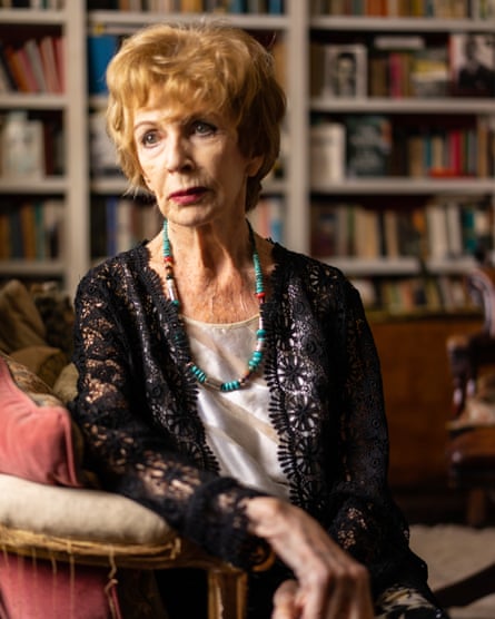 The Irish novelist Edna O'Brien photographed at her home in London in 2019.