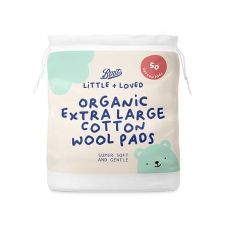 Boots Little + Loved Baby Organic Extra Large Cotton Pads 50’s