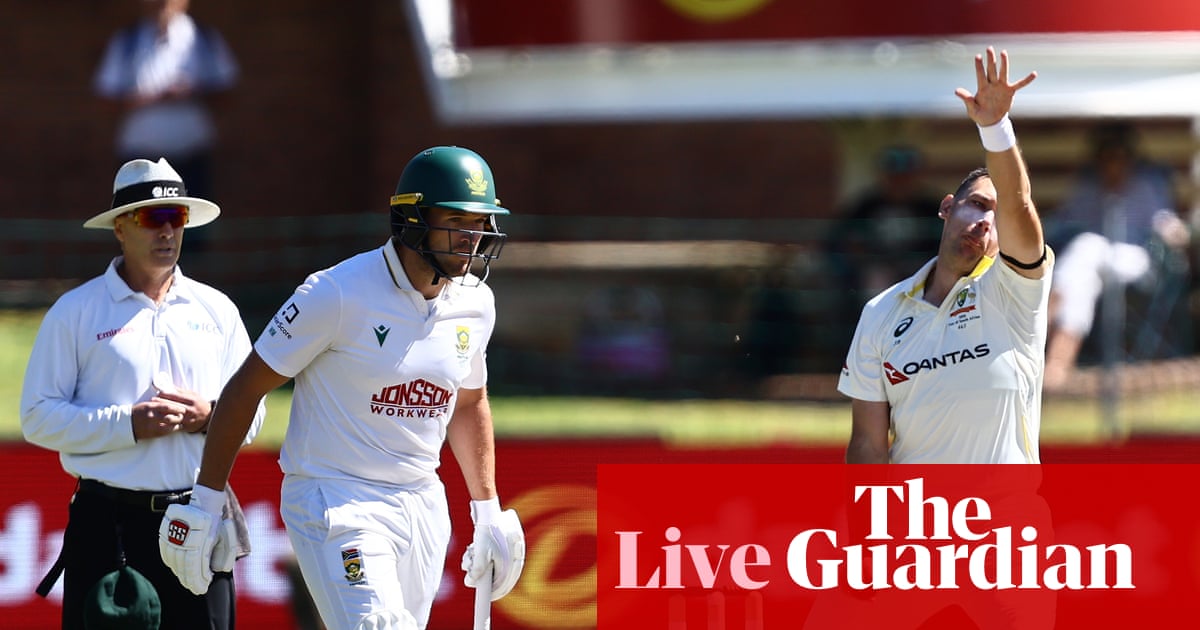 South Africa v Australia: second men’s cricket Test, day three – live