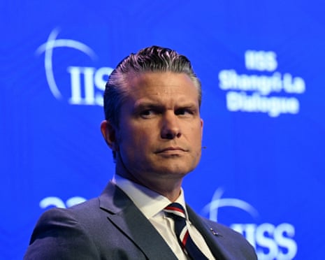Pete Hegseth at the Shangri-La Dialogue in Singapore