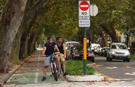 Cyclists in Sydney