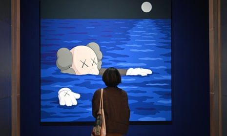 An installation image of Kaws: What Party at the Brooklyn Museum.