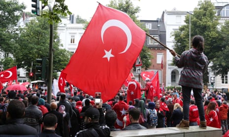 A Turkish rally in Hamburg, Germany