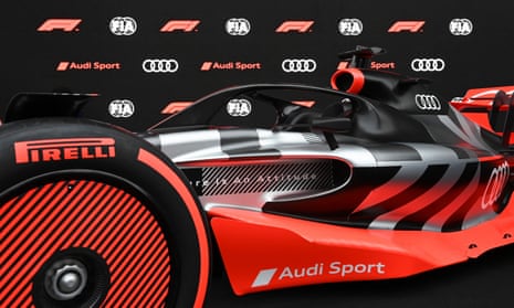 The new F1 Audi car