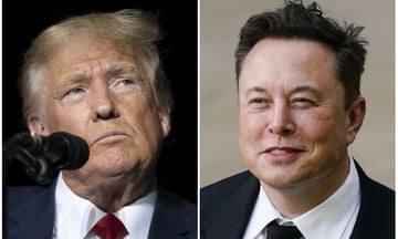 Side-by-side portraits of Trump and Musk.