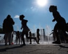 Texas storms prompt canceled flights as north-east heatwave comes to a close