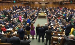 Prime Minister Theresa May speaks during prime minister’s questions.