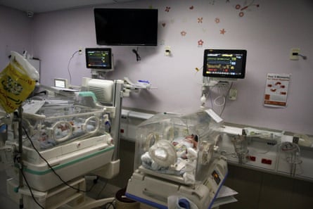 The neonatal intensive care unit in Al Makassed hospital in East Jerusalem.