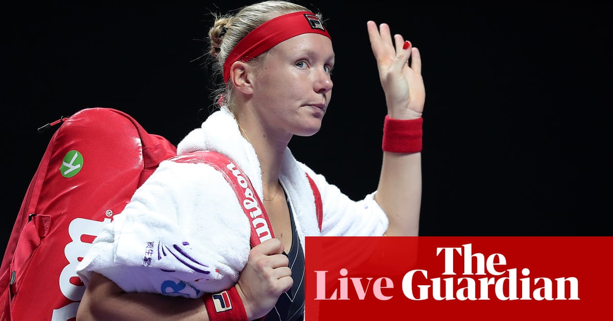 WTA Finals: Barty and Bencic through as tearful Bertens retires – as it happened