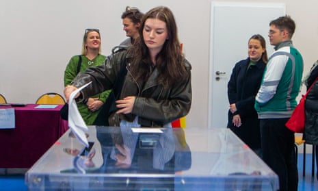 Elections to the Sejm and Senate in Wroclaw, Poland, 15 October 2023.