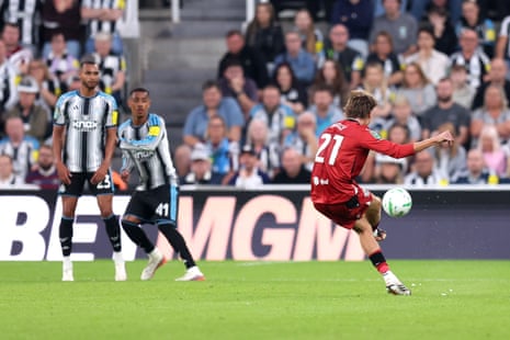 Isaac Price of West Bromwich Albion scores his team’s first goal.